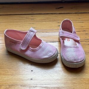 Cienta Kids Light Pink Sparkle Mary Jane